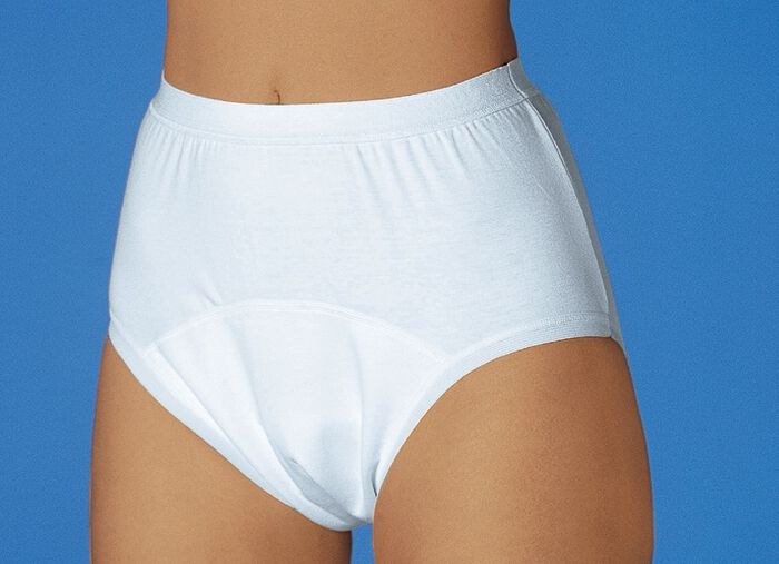 Inkontinenz-Slip f&uuml;r Damen+Herren WEISS